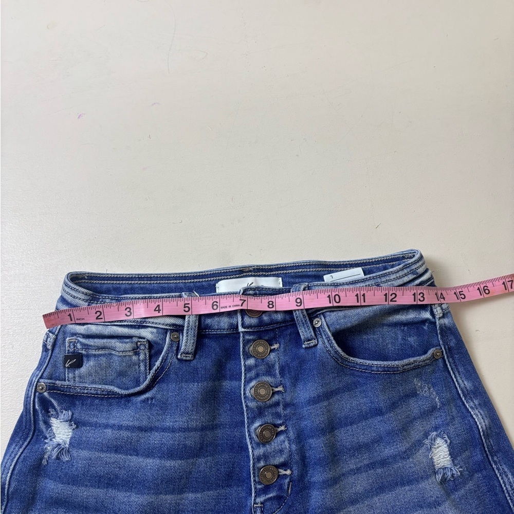 KanCan Distressed Blue Jean Shorts - Picture 7 of 10